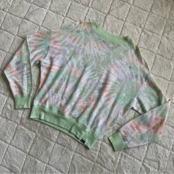 Victoria's Secret PINK | Tie Dye Mesh Long Sleeve Shirt | Size Extra Small - Picture 4 of 13
